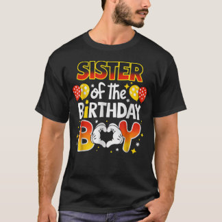 Sister Of The Birthday Boy Matching Family T-Shirt