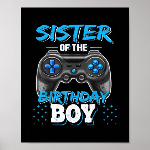 Sister of the Birthday Boy Matching Family Video Poster