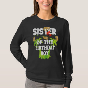 Sister Of The Birthday Boy Sloth Kid B Day Party T-Shirt