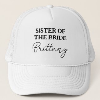 Sister Of The Bride Bachelorette Black And White