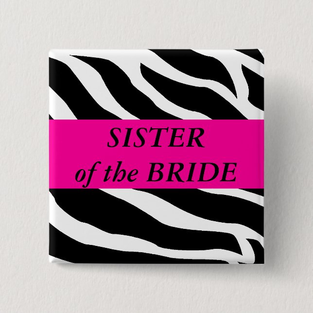 Sister Of The Bride Button (Front)