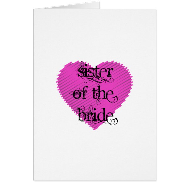 Sister of the Bride Cards (Front)