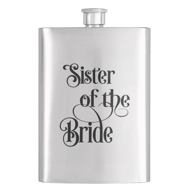 Sister of the Bride Flask (Front)