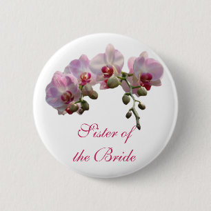 sister of the bride/groom button