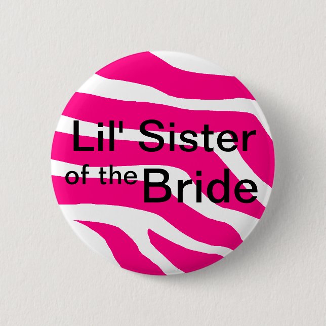 Sister Of The Bride Pinback Button (Front)