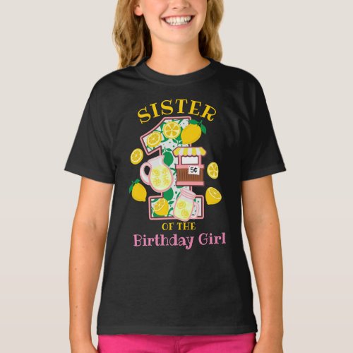 Sister of the First Birthday Pink Lemonade shirt 