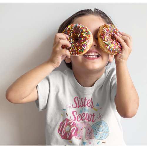 Sister of the First birthday  Sweet One Donut  T_Shirt