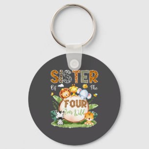 Sister Of The Four Ever Wild Jungle Safari 4th Bir Keychain