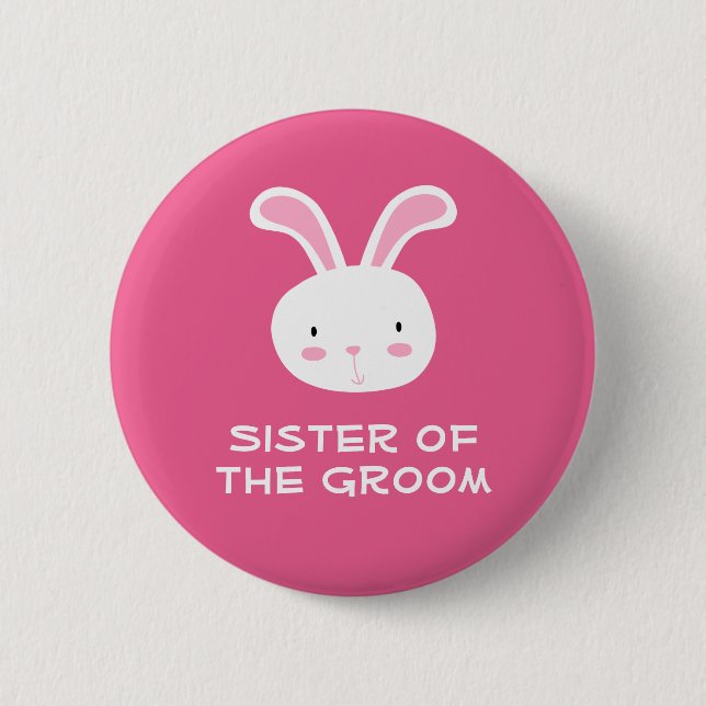 Sister of the groom button (Front)