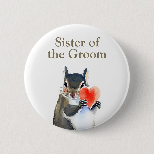 Sister of the groom button (Front)