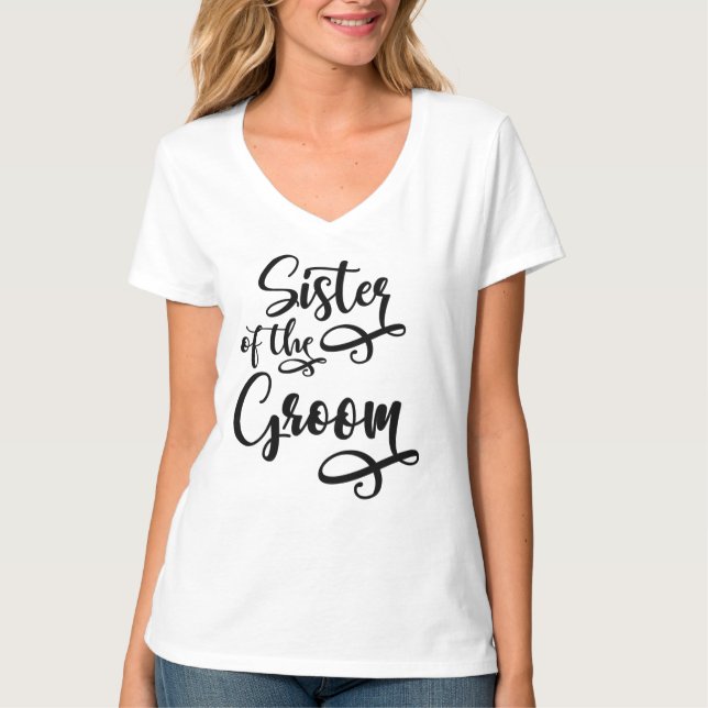 Sister of the Groom T-Shirt (Front)