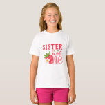 Sister Of The Sweet One Strawberry 1st birthday T-Shirt<br><div class="desc">Sister Of The Sweet One Strawberry 1st birthday T-Shirt. Strawberry baby's first birthday party T-shirt for baby's sibling "sister of the  sweet one" .</div>