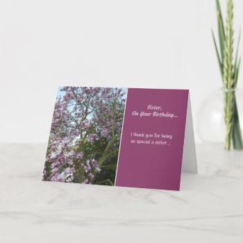 Sister  On Your Birthday... Card by inFinnite at Zazzle