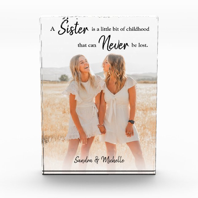 Sister | Personalized Photo Gift (Front)