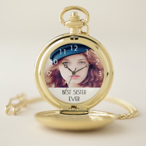 Sister Photo Pocket Watch