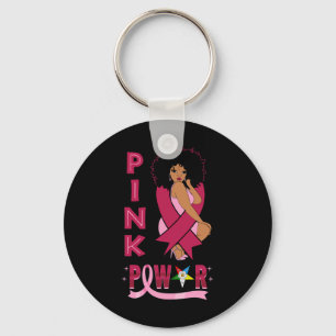 Sister Pink Power Eastern Star Breast Cancer Aware Keychain