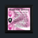 Sister poem  -  60th Birthday Jewelry Box<br><div class="desc">A great gift for a sister on her 60th birthday</div>