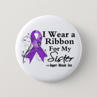 Sister Purple Ribbon - Pancreatic Cancer Button