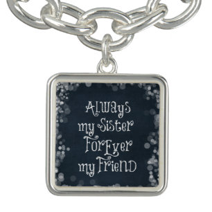 Sister Quote Bracelet