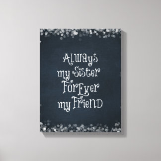 Sister Quote Canvas Print