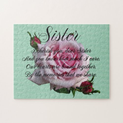 SISTER QUOTE JIGSAW PUZZLE