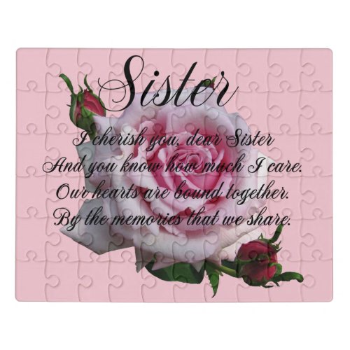 SISTER QUOTE JIGSAW PUZZLE