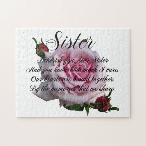 SISTER QUOTE JIGSAW PUZZLE