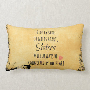 Sister Quote Lumbar Pillow