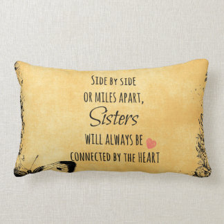 Sister Quote Lumbar Pillow