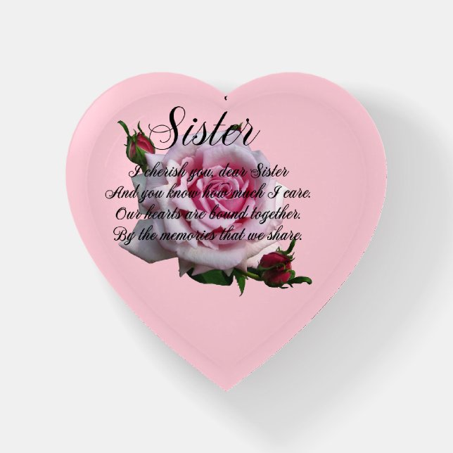 SISTER QUOTE   PAPERWEIGHT (Front)