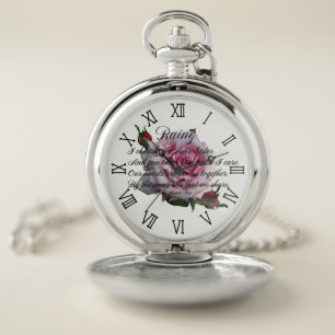 SISTER QUOTE POCKET WATCH
