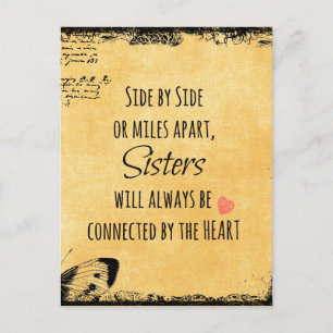 Sister Quote Postcard