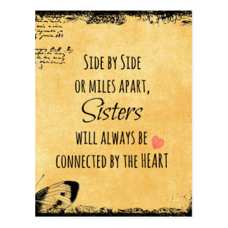 Sister Quote Postcard