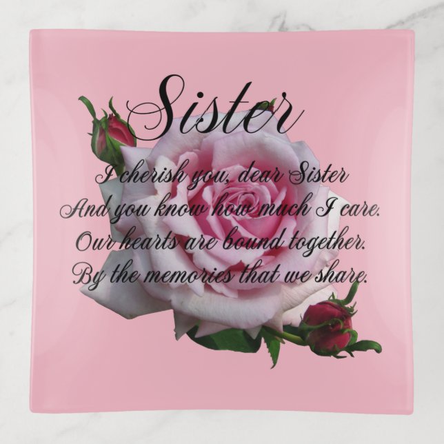 SISTER QUOTE TRINKET TRAY (Front)