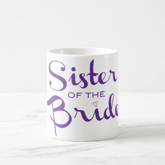 Sister Retro Script Purple Coffee Mug