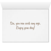 **SISTER** ROCKS AT AND ***ANY AGE*** CARDS (Inside Horizontal (Bottom))