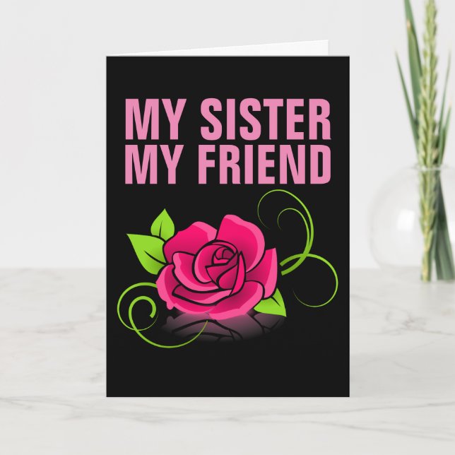 SISTER ROSE LOVE YOU CARDS (Front)