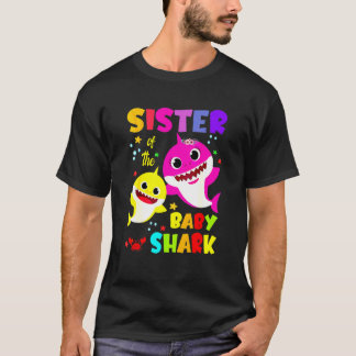 Sister Shark Birthday Sister Shark Family Mother's T-Shirt