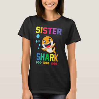 Sister Shark Sister Shark Family Mother's Day T-Shirt