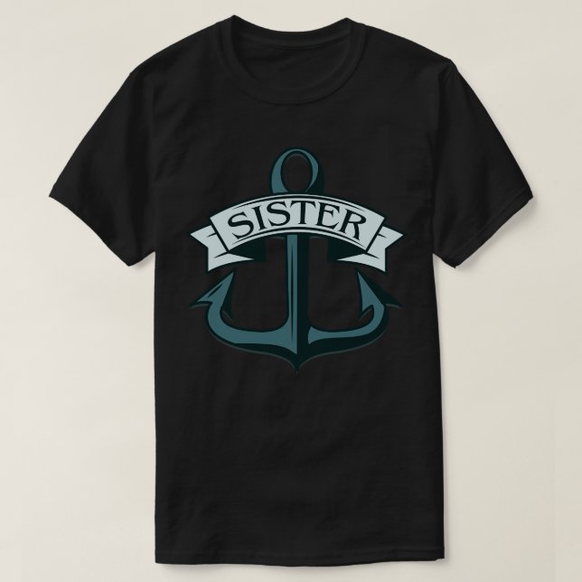 Sister Ships Anchor T-Shirt (Design Front)