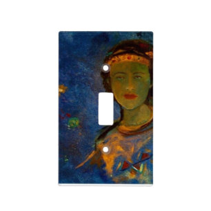 Sister Sky Goddess Maureen Girard Night Native Light Switch Cover
