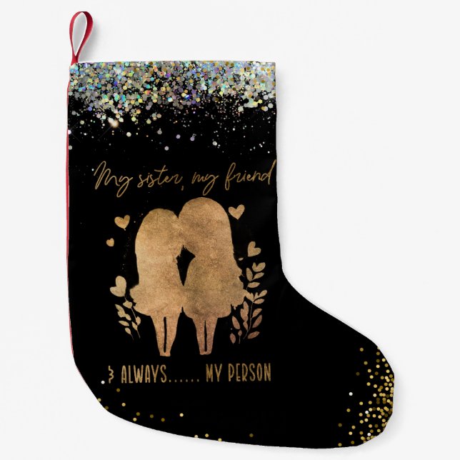 Sister Small Christmas Stocking (Front)