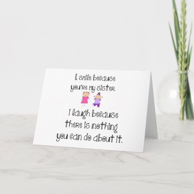 sister smile holiday card (Front)