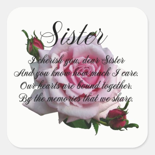 SISTER SQUARE STICKER