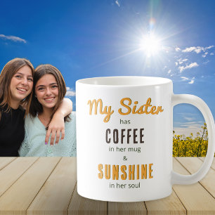 Sister Sunshine Soul Pretty Floral Bouquet Coffee Mug