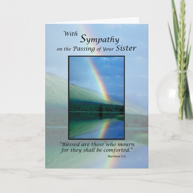Sister Sympathy Rainbow Card (Front)