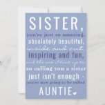 Sister To Auntie Cute Pregnancy Announcement at Zazzle