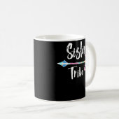 Sister Tribe Tribal Arrow Bright Colors Coffee Mug (Front Right)
