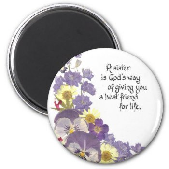 Sister Tribute Magnet by SimoneSheppardDesign at Zazzle