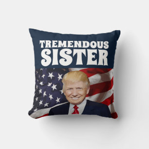 SISTER TRUMP THROW PILLOWS